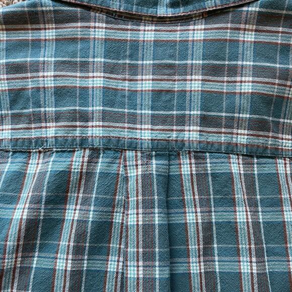 RedHead Workhorse Green Plaid Short Sleeve Double Flap Pocket Button Up Shirt XL - Picture 3 of 6